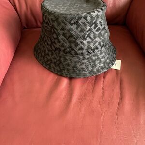 Black Patterned Bucket Hat